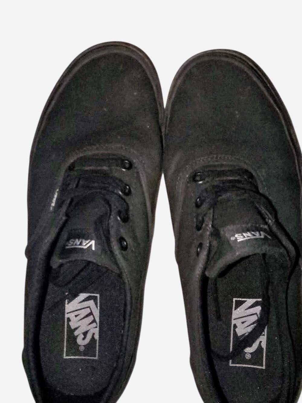 Vans Black Canvas Low-Top Sneakers (Men) - Classic Skate Style